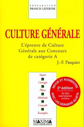 Culture générale - 3e éd.