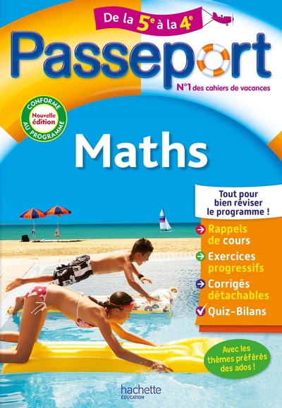 Passeport - Maths - De la 5e à la 4e - Cahier de vacances 2024 - Philippe Rousseau