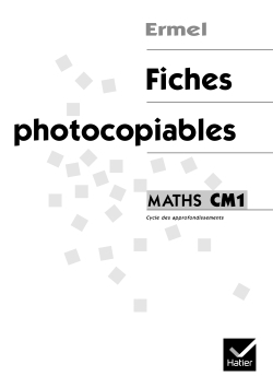 Ermel - Fiches photocopiables CM1