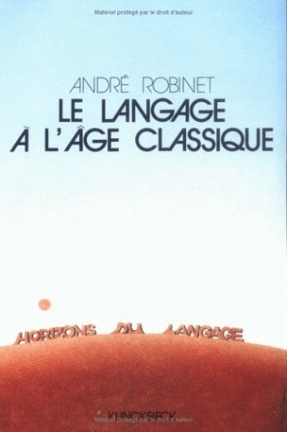 Le Langage à l'âge classique