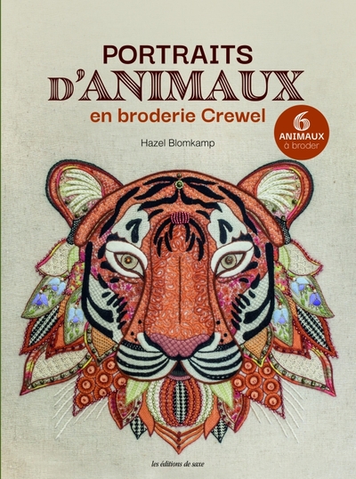 Portraits d'animaux en broderie Crewel