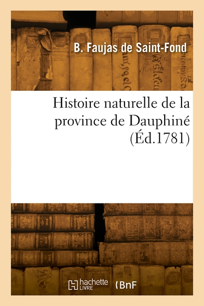 Histoire naturelle de la province de Dauphiné. Volume 1