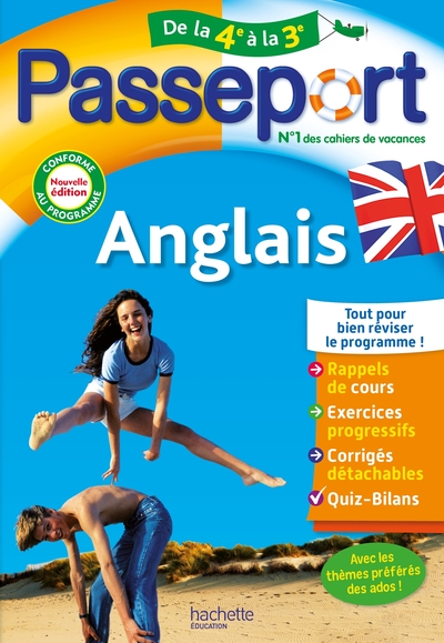 Passeport - Anglais - De La 4e À La 3e - Cahier De Vacances 2024