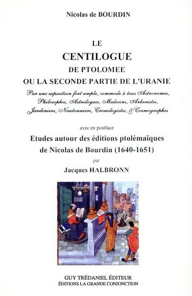 Le centilogue de Ptolémée ou la seconde Partie de L'Uranie