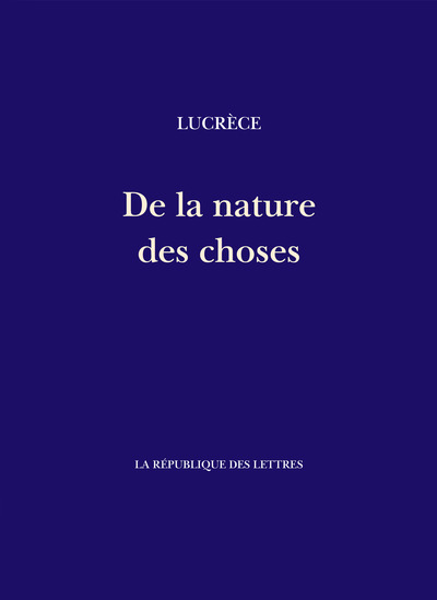 De la nature des choses