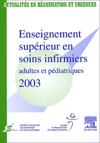 Enseignement supérieur en soins infirmiers adultes et pédiatriques 2003