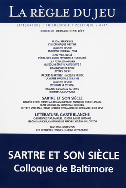 La Règle Du Jeu N°27, Sartre Et Son Siècle, Sartre Et Son Siècle