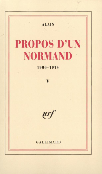 Propos d'un Normand - Volume 5