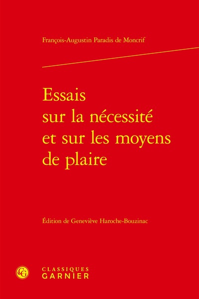 Essais sur la nécessité et sur les moyens de plaire