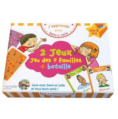 2 Jeux / Jeu Des 7 Familles + Bataille : Dès 5 Ans