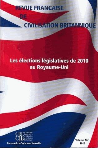 Revue française de civilisation britannique Volume 16 N° 1, prin Volume 2011