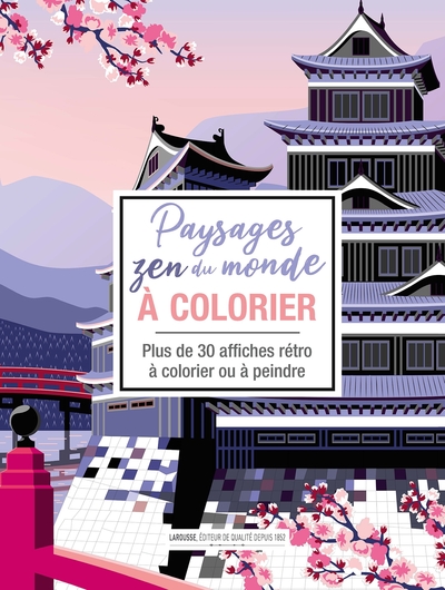 Paysages zen du monde à colorier