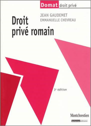 Droit Privé Romain 3È Ed.