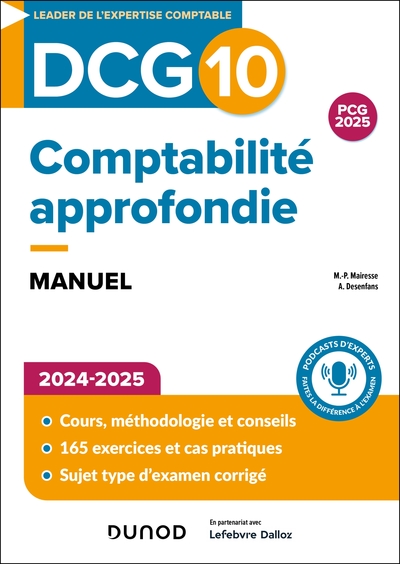 0 - DCG 10 - Comptabilité approfondie - Manuel 2024-2025 - Marie-Pierre Mairesse