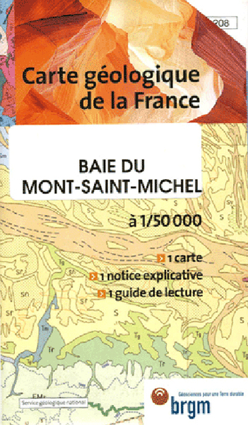 Carte géologique : Mont-St-Michel: 1/50 000 - Deroin Jean-Paul  Courbouleix S  L'Homer Aubry  Chantraine Jean  Collectif