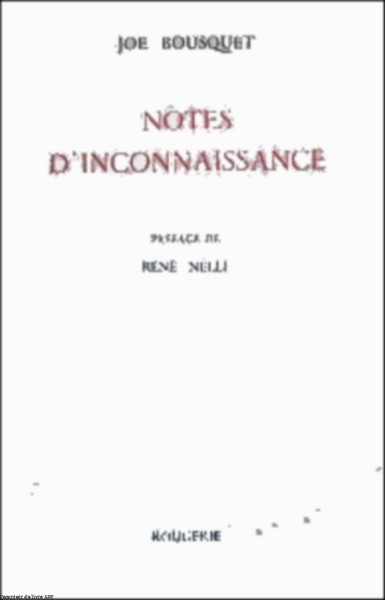 Notes d'inconnaissance