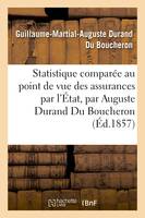 Statistique comparée au point de vue des assurances par l'État