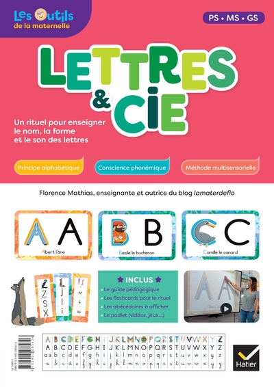 Lettres Et Compagnie - Français Maternelle Ed. 2022 - Guide Pédagogique + Flashcards