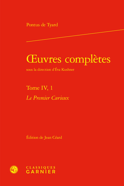 oeuvres complètes - Pontus de Tyard