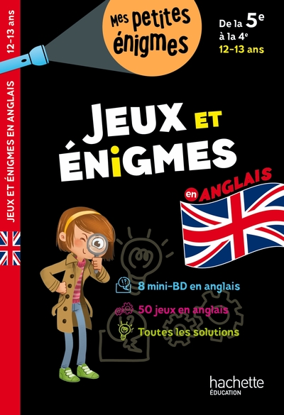 Jeux et énigmes - Anglais - De la 5e à la 4e - Cahier de vacances 2024