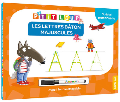 P'tit loup - les lettres baton majuscules (NE)