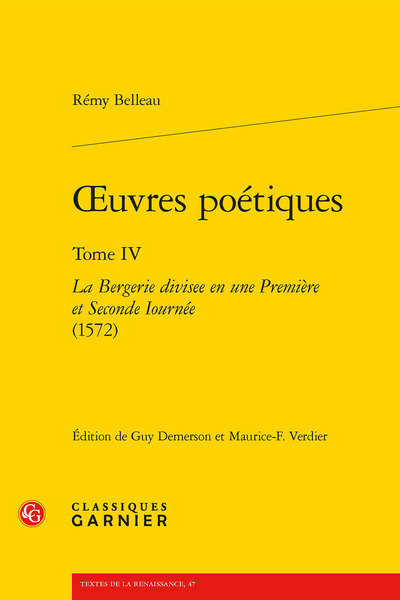 Oeuvres poétiques - Volume 4