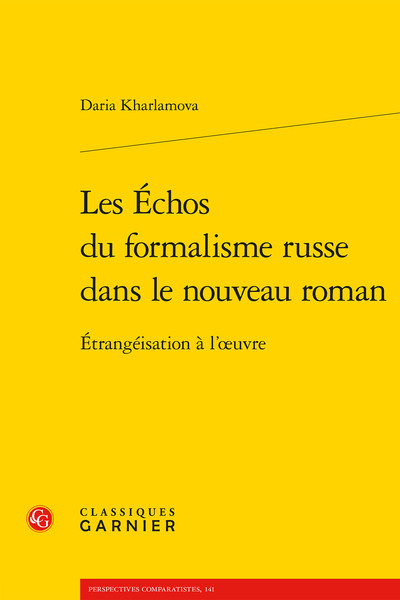 Les Échos du formalisme russe dans le nouveau roman