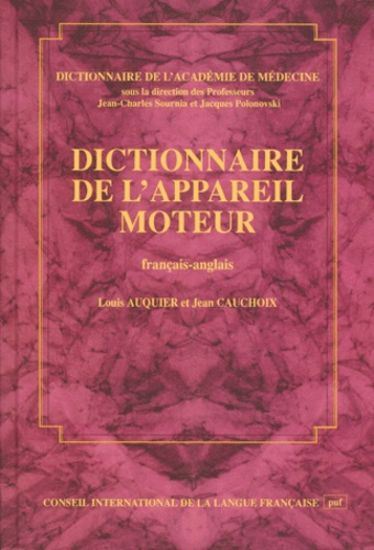 Dictionnaire de l'appareil moteur