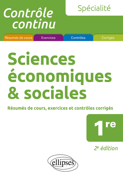 Spécialité Sciences économiques et sociales - Première - Alain Bruno