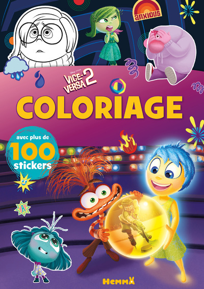 Disney Pixar Vice-versa 2 - Coloriage avec plus de 100 stickers