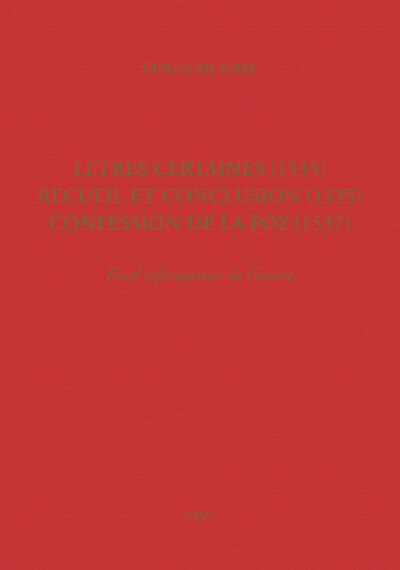 Oeuvres imprimées - Guillaume Farel, 1489-1565 - Volume 3