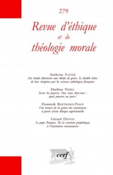 Revue d'éthique et de théologie morale 279