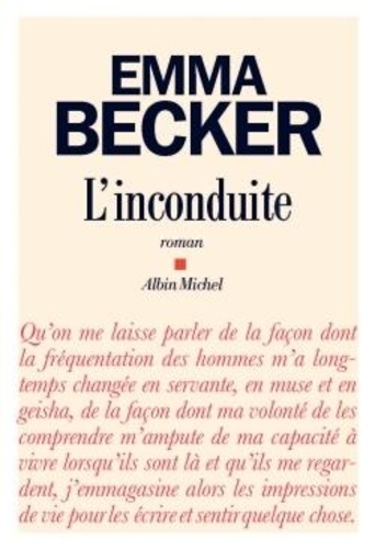 L'inconduite - Emma Becker