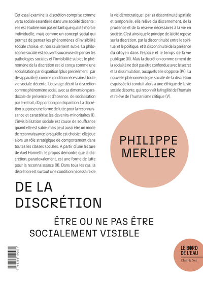 De la discrétion