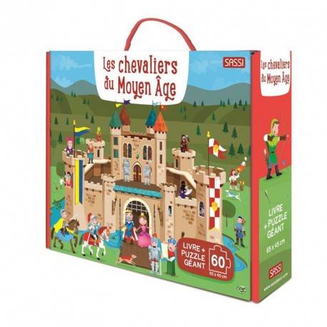 Les Chevaliers Du Moyen-Âge, Puzzle Géant 60 Pièces Et Livre