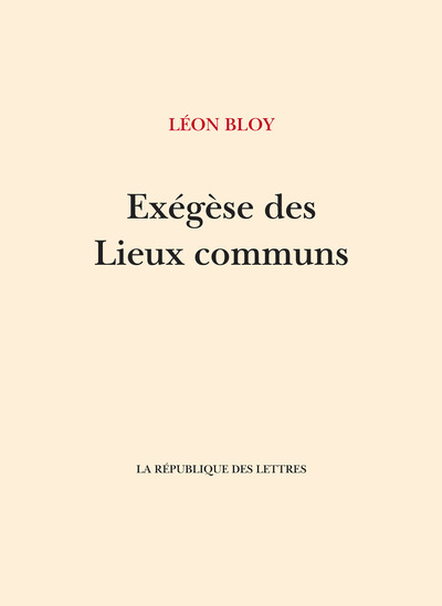 Exégèse des Lieux Communs