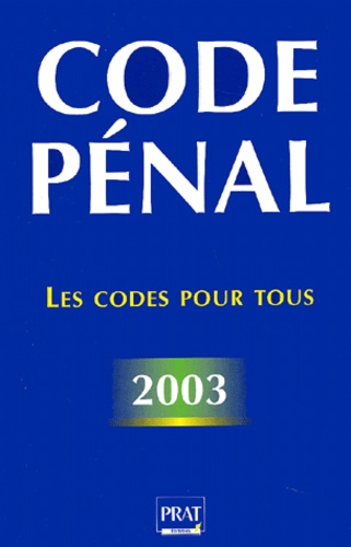 Code pénal 2003