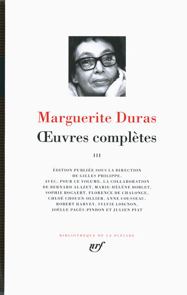 Oeuvres complètes / Marguerite Duras Volume 3