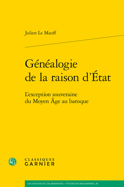 Généalogie de la raison d'État