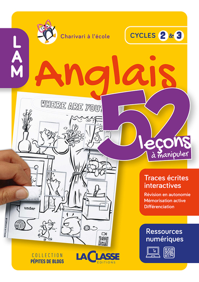 52 Lecons A Manipuler En Anglais Cycle 2 Et 3 (Livre + Ressources Numériques)