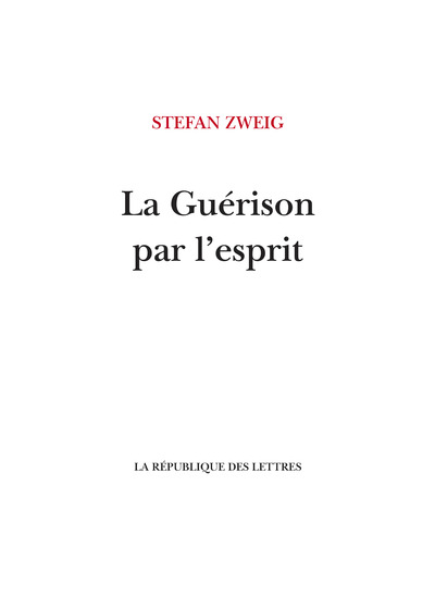 La Guérison par l'esprit