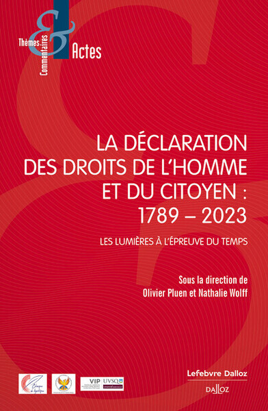 La déclaration des droits du 26 août 1789 à l'aube du XXIe siècle