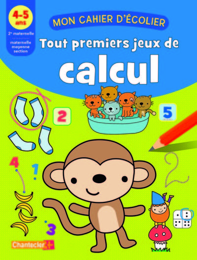 Tout premiers jeux de calcul, 4-5 ans, 2e maternelle-maternelle moyenne section