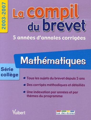 Mathématiques série collège : 2003