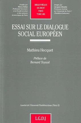 Essai Sur Le Dialogue Social Europeen