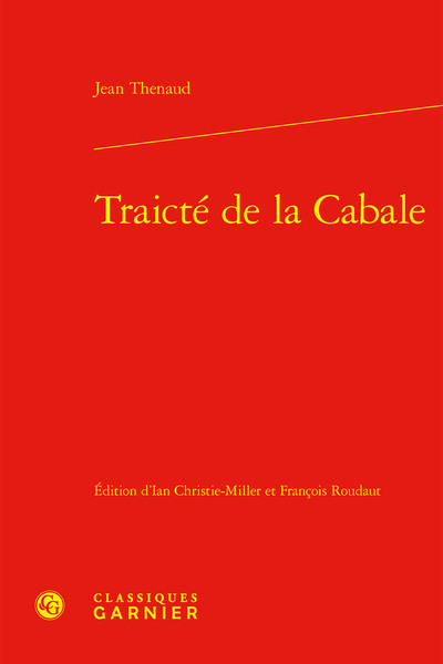 Traicté de la Cabale - Jean Thenaud