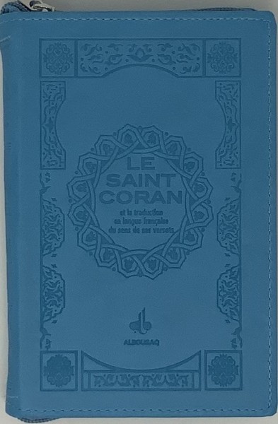 Saint Coran - FranCais - pochette (11 x 15 cm) - turquoise