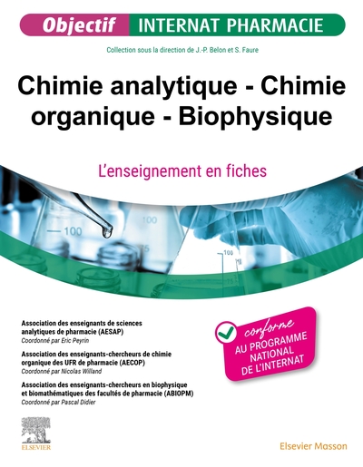 Chimie analytique - Chimie organique - Biophysique