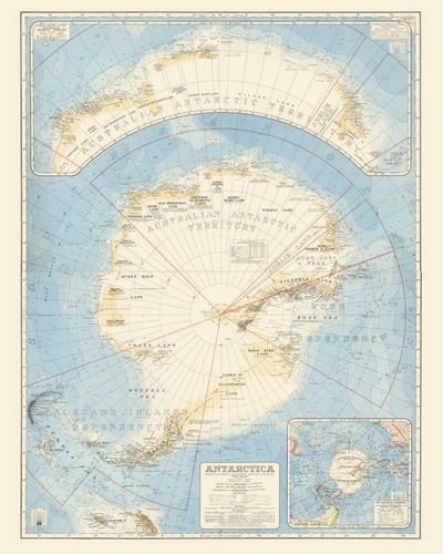 Carte – Antarctique - Géographie nostalgique