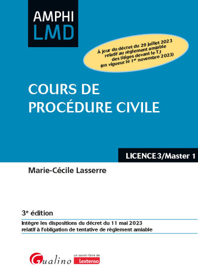 Cours de procédure civile